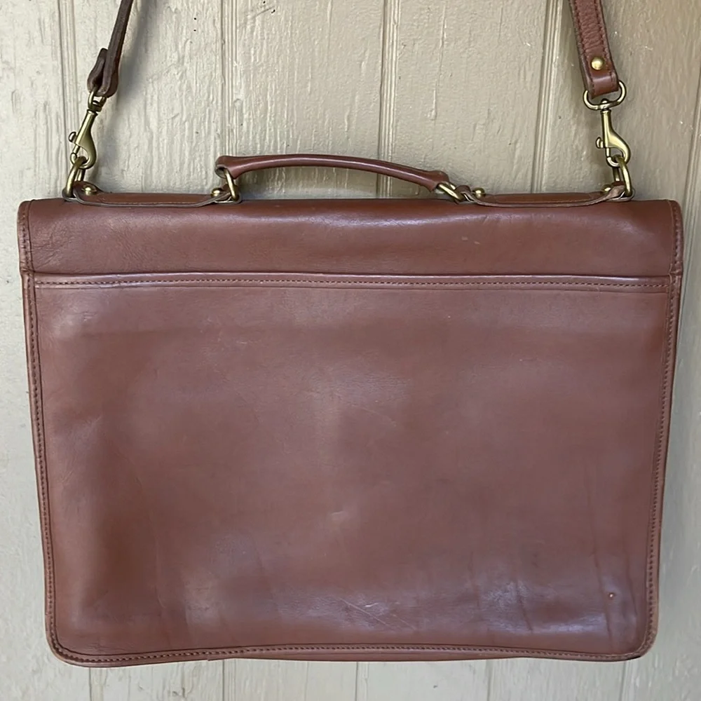Jack George’s messenger leather bag